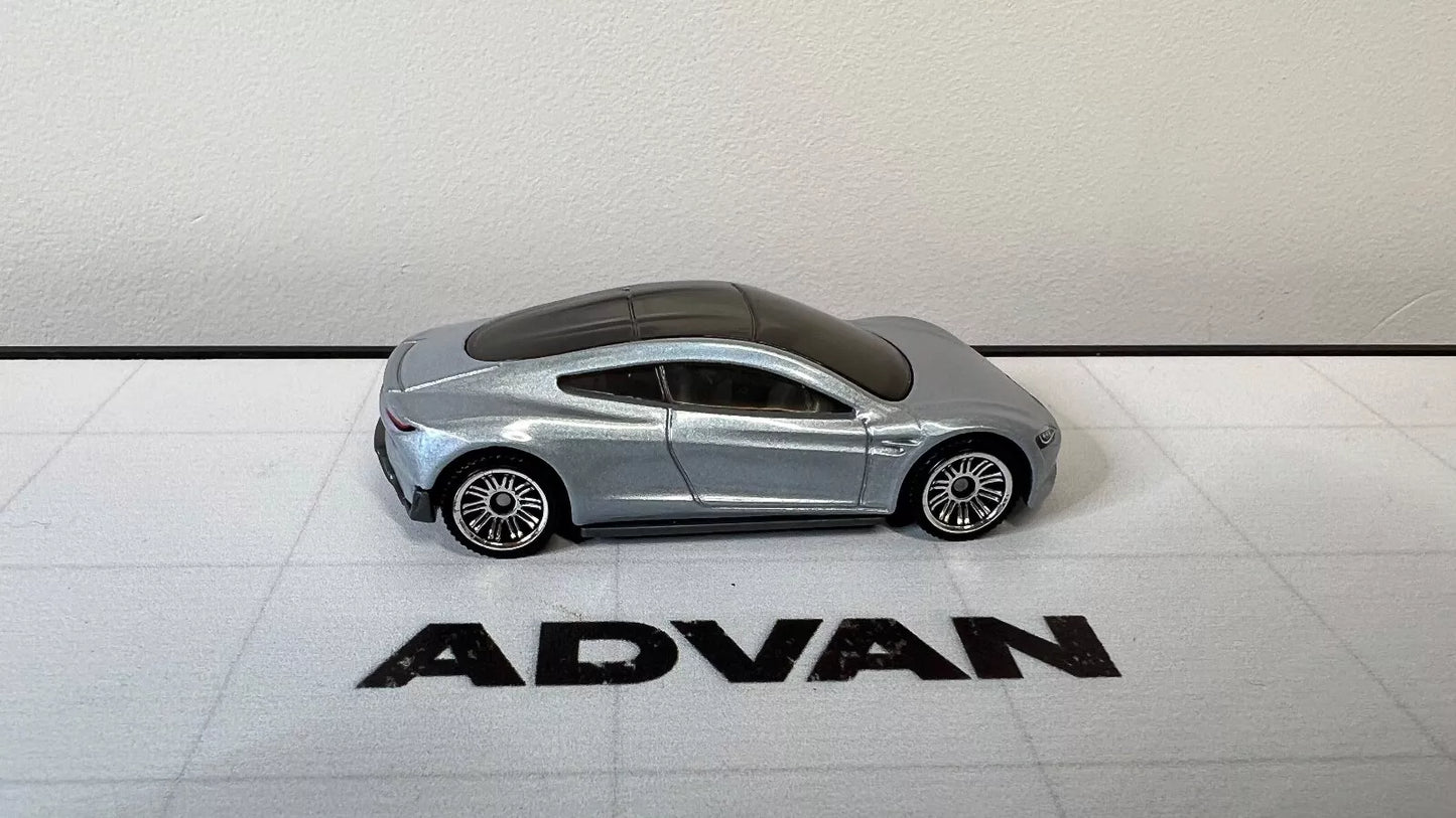 2023 Matchbox Power Grabs #91/100 TESLA ROADSTER Silver 70 Years Special Box