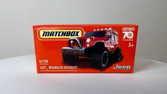 2023 MATCHBOX Power Grab #42/100 JEEP WRANGLER SUPERLIFT WARN 70 Years SPECIAL