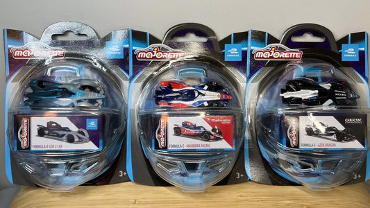 NEW Majorette Formula E Deluxe Gen 2 Mahindra Racing GEOX Dragon Complete Set