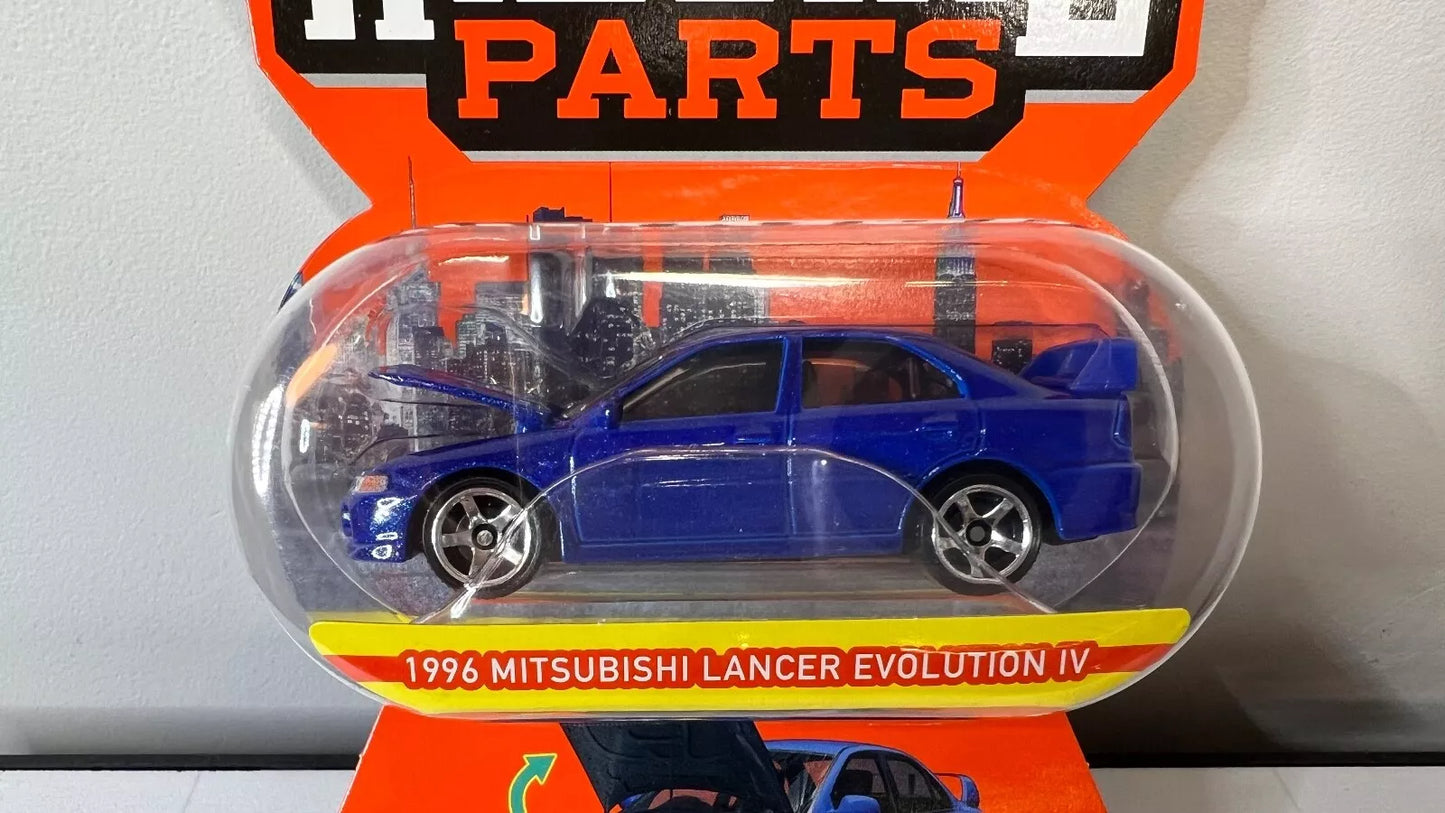 Matchbox Moving Parts 1996 Mitsubishi Lancer Evolution IV 70 Years Opening Hood