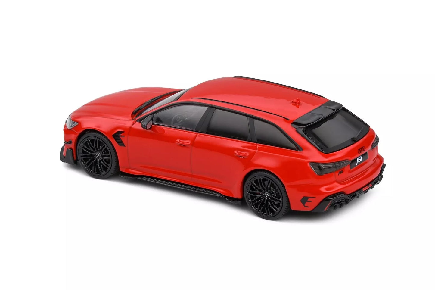 SOLIDO 1/43 DIE-CAST AUDI A6 ABT RS6-R SW STATION WAGON 2020 MISANO RED DISPLAY CASE