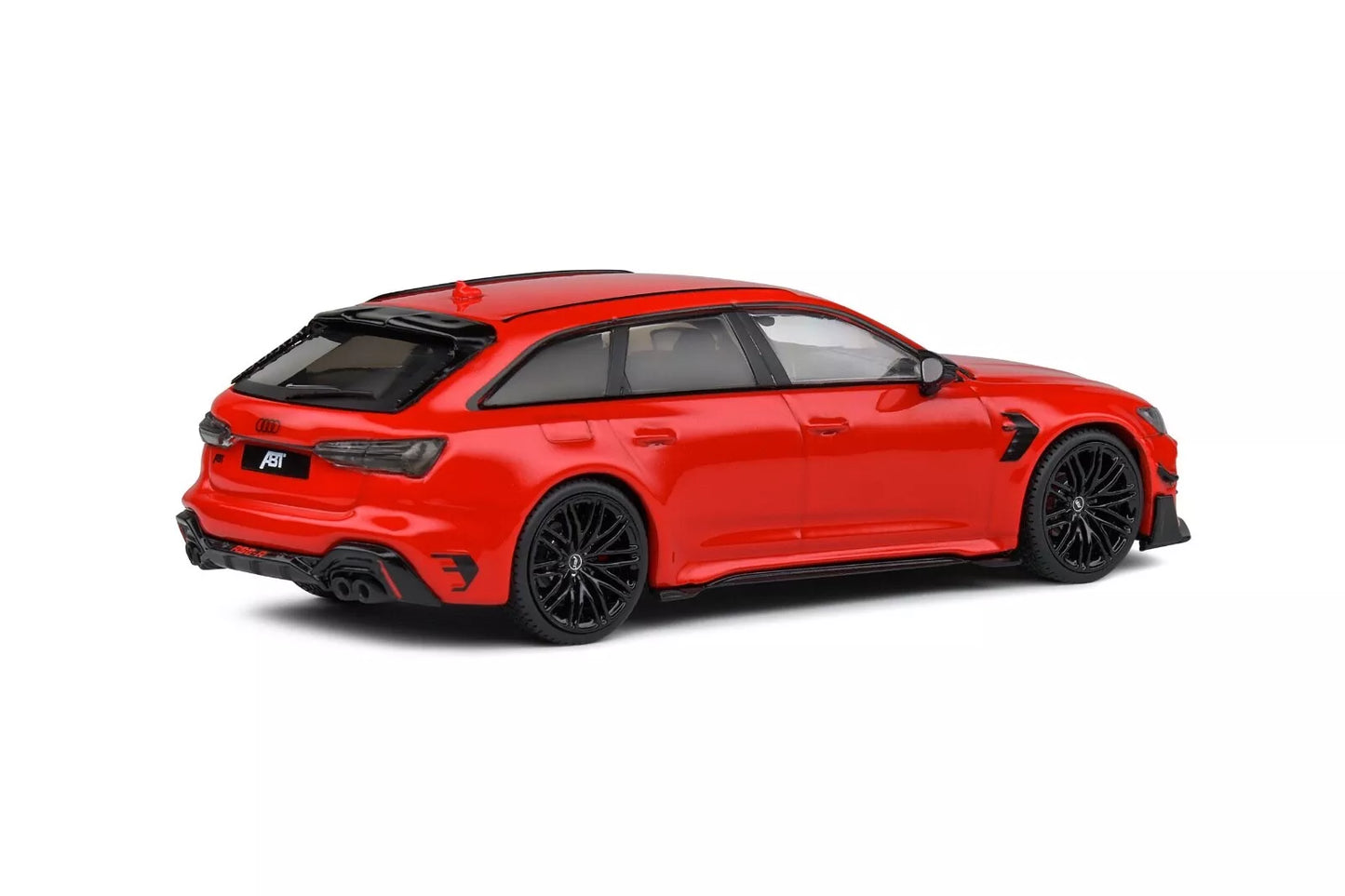 SOLIDO 1/43 DIE-CAST AUDI A6 ABT RS6-R SW STATION WAGON 2020 MISANO RED DISPLAY CASE