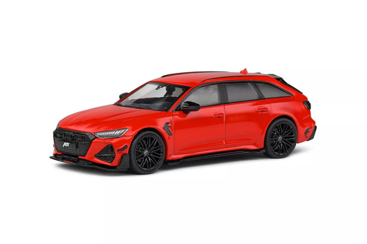 SOLIDO 1/43 DIE-CAST AUDI A6 ABT RS6-R SW STATION WAGON 2020 MISANO RED DISPLAY CASE